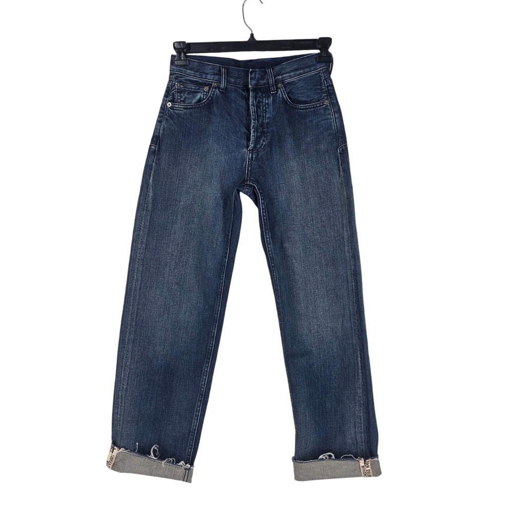 Christian Dior JAdior Logo Selvedge Denim Boyfriend Blue Jeans Womens 32 (27x29) - Picture 1 of 16